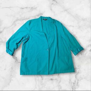 San harbor 22w women’s blazer teal in color